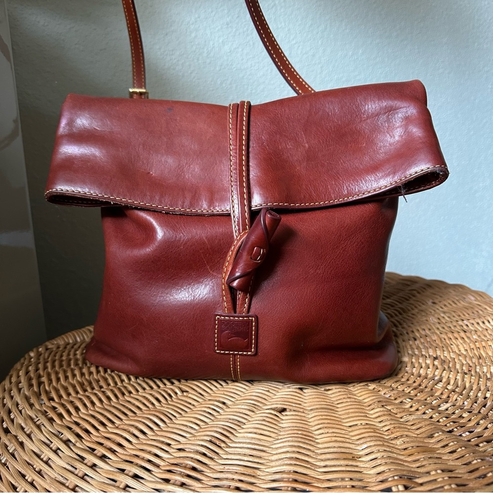 Dooney & Bourke Florentine Toggle Bordeaux Merlot Shoulder Crossbody Bag